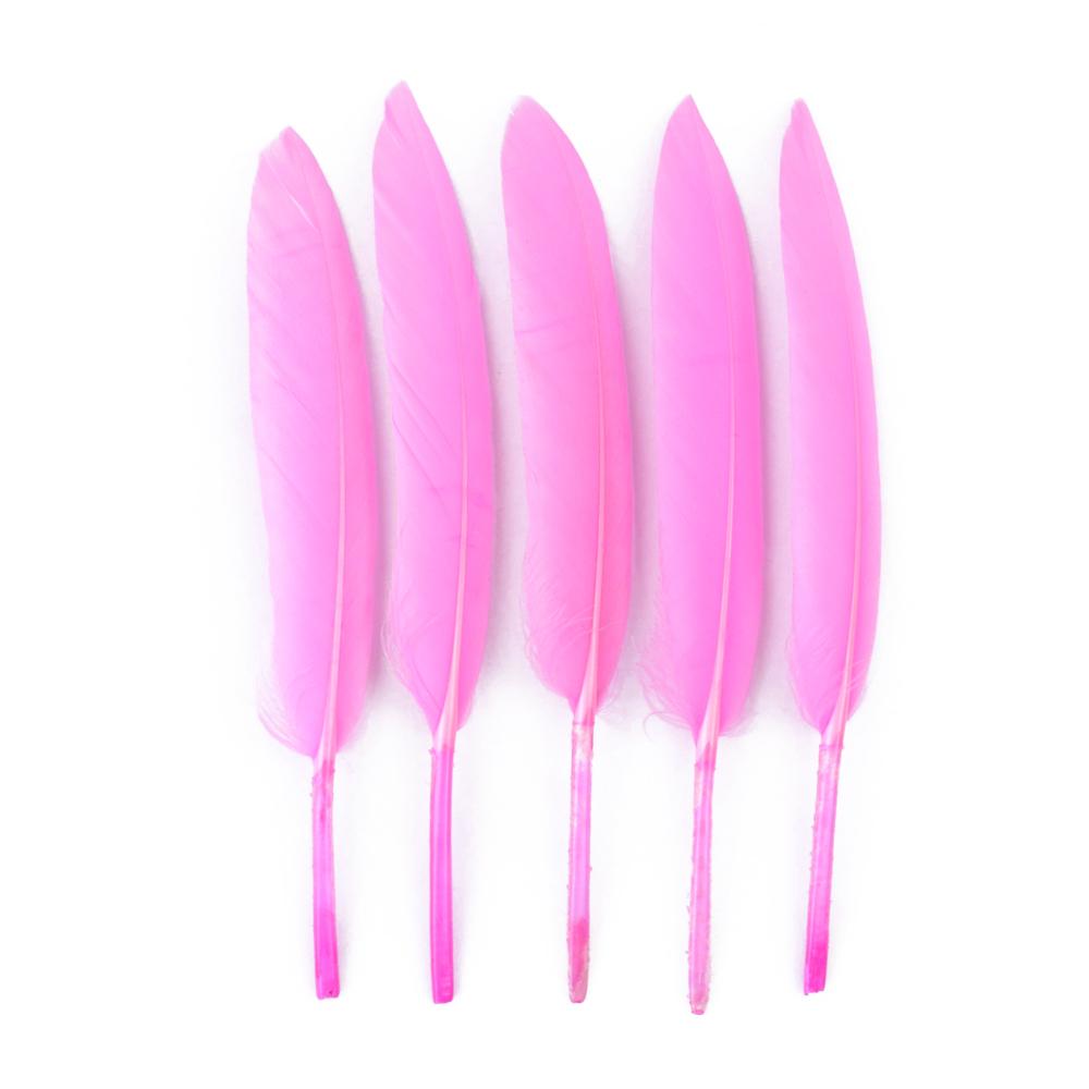 Натуральное гусиное перо оптом 50/100/200 шт. для украшения торта и головных уборов, оперение розового лебедя, карнавальный шлейф своими руками, аксессуар