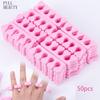 50 шт. Розовые разделители для пальцев ног для нейл-арта, губка для пальцев ног, мягкий гель, УФ инструменты для красоты