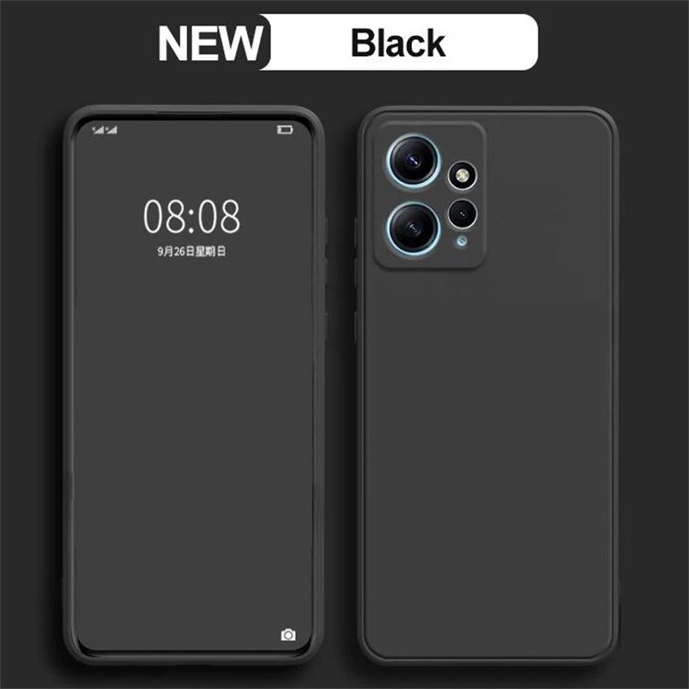 Жидкий силиконовый чехол для Xiaomi Redmi Note 12 4G Мягкие Fundas Redmi Note12 4G Защита камеры Матовый Базовый чехол Caqas
