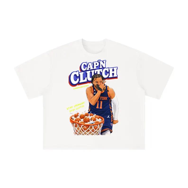 CAPN CLUTCH Knicks TShirt Unisex and Unisex Cotton 2026 Summer Retro NYC Graphic Clothing Fashion Round Neck Y2K Loose Tops