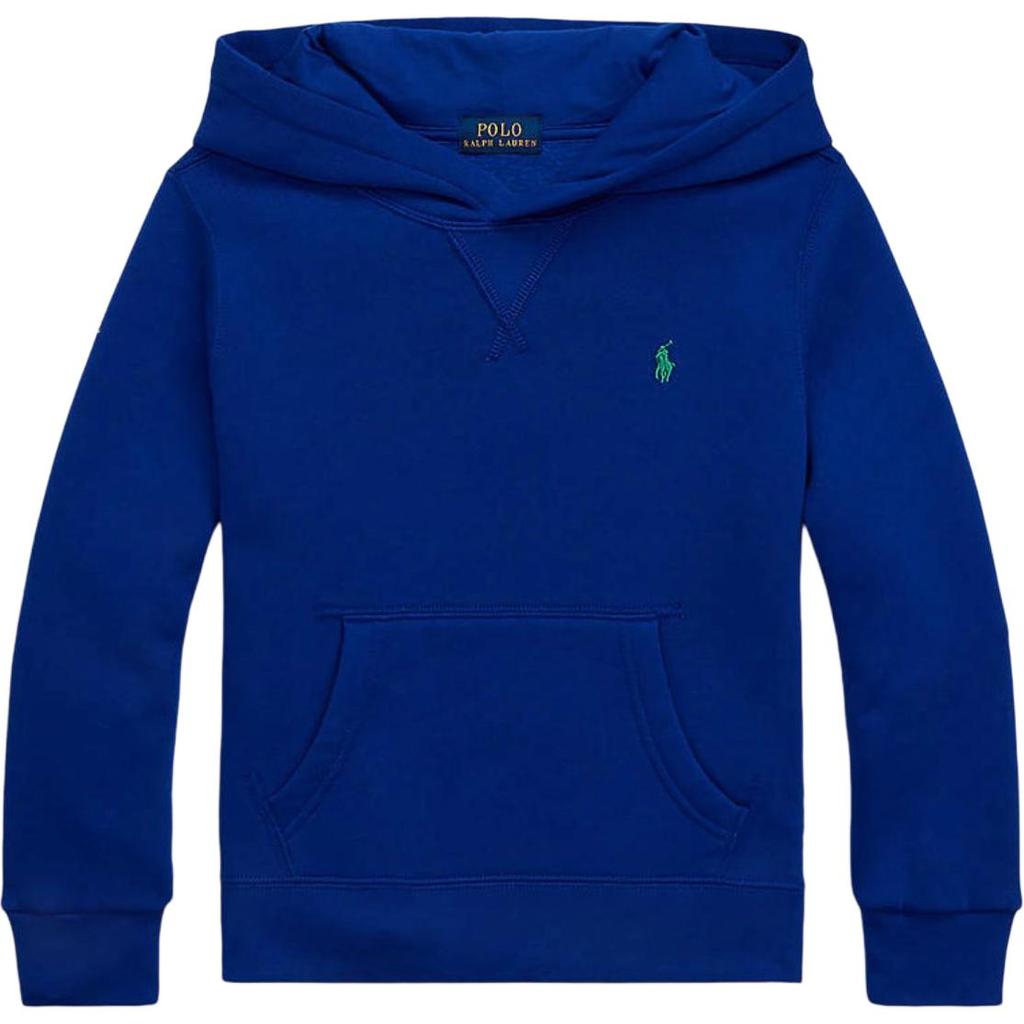 Polo Ralph Lauren Hoodie Solid Color With Pony Embroidery Kids Hoodies Blue 323749954-050