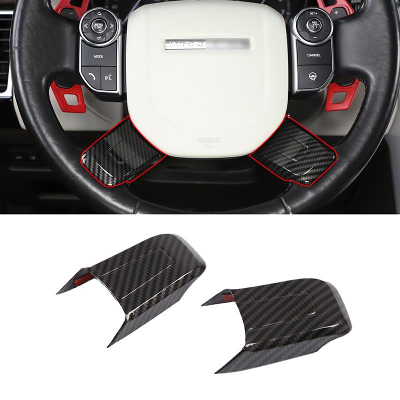 Car Steering Wheel Trim Cover Sticker Car Accessories For Land Rover Discovery 5 L462 Range Rover Vogue L405 2017 2018