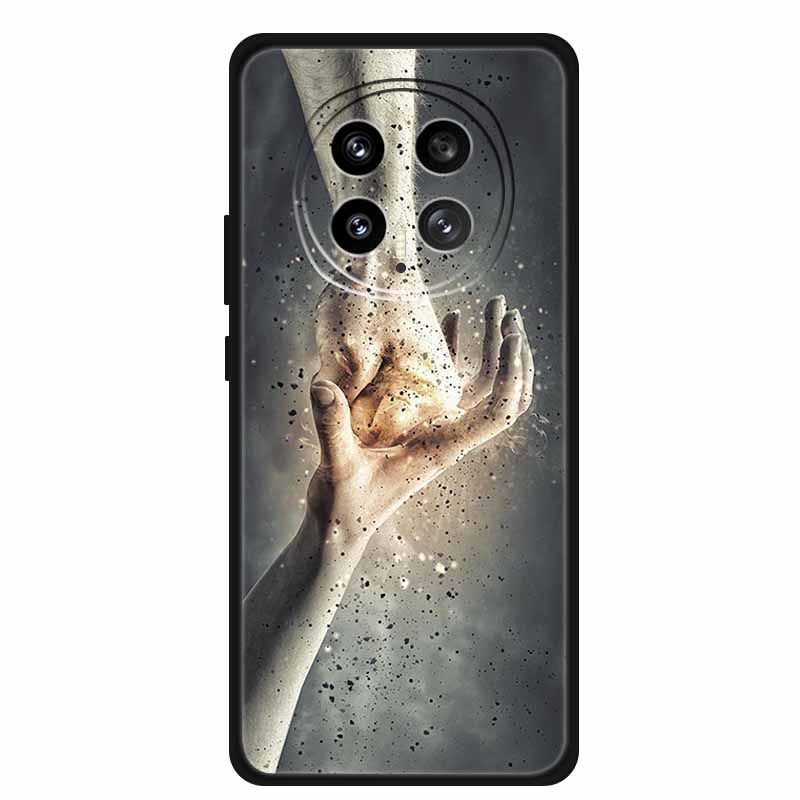 Защитный чехол для мобильного телефона For Honor Magic8 5G, с цветочным рисунком, мягкий, черный силикон, задняя крышка для Honor Magic 8 2025, чехол Funda