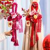 Wanzi Knot Double Happiness Wedding Ornament for Room and Door Decor