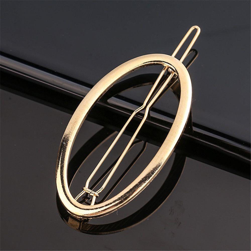 Gift Hair Accessories Shiny Hairgrip Snap Barrette Metal Hair Pin Girls Hair Clips