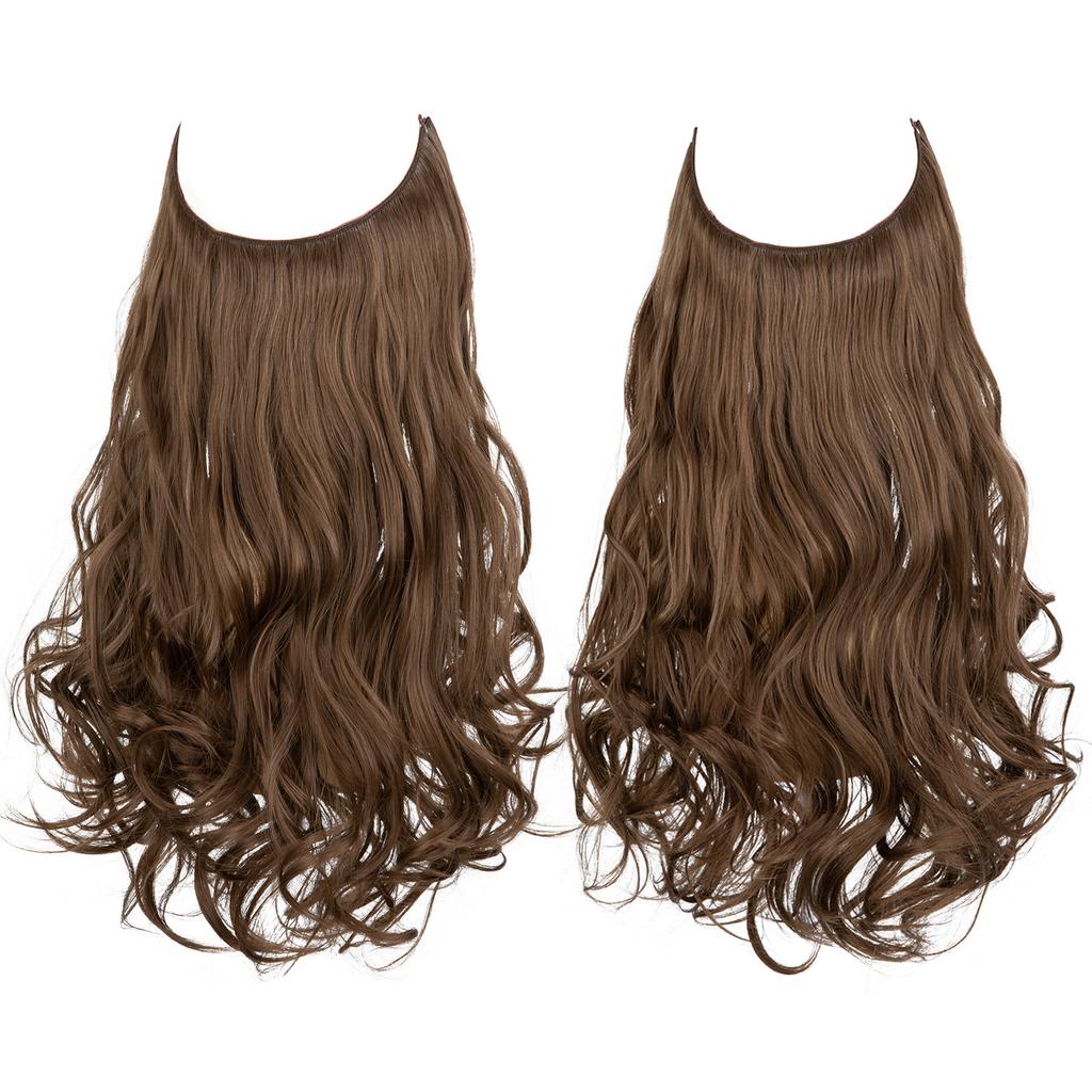 Wigs Have A Large Amount Of Hair, U-Shaped Hair Extensions, Women'S Fishing Line Wigs, Invisible Natural Long Curly Hair