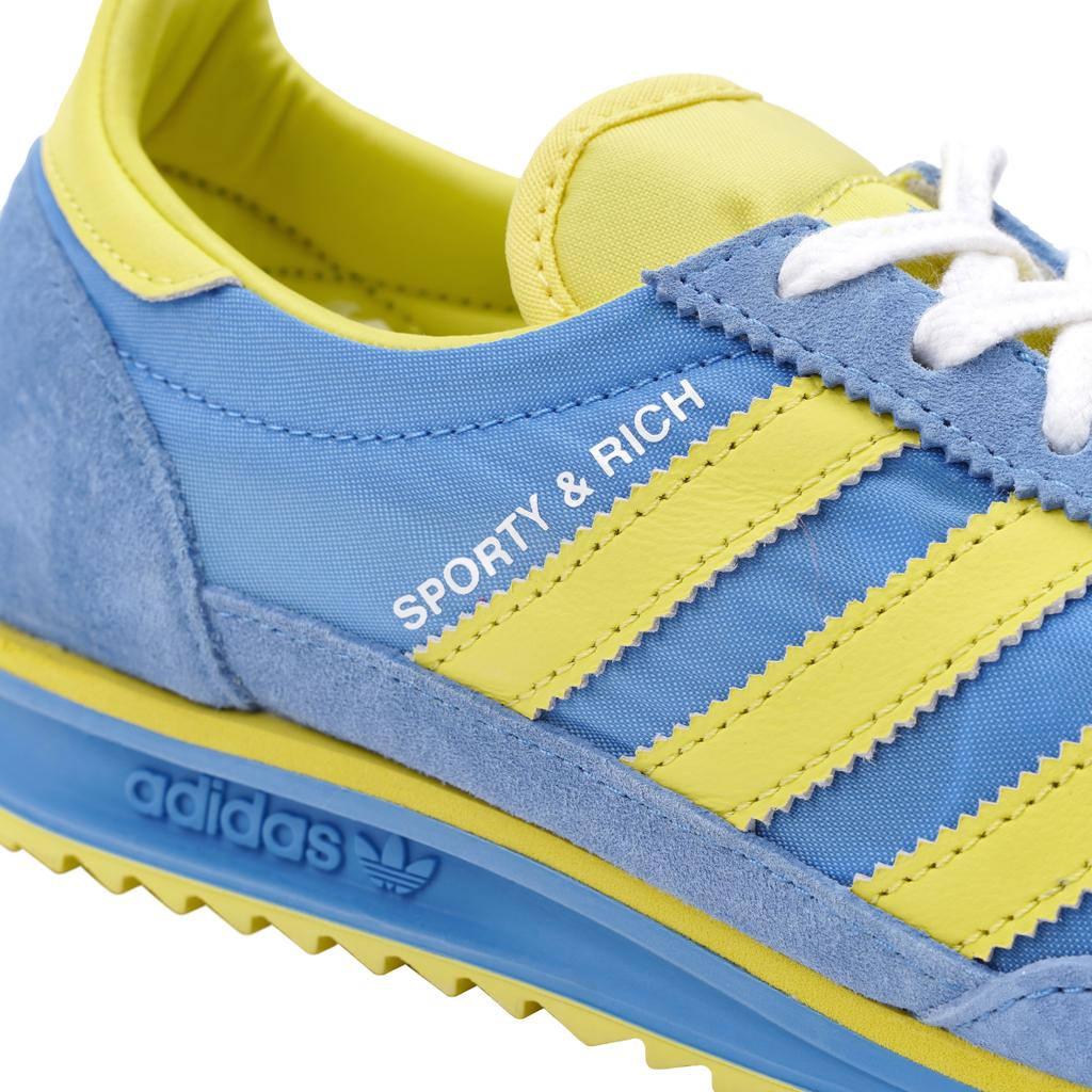 Спортивные и Роскошные x adidas SL72 OG Настоящий Синий Женские Кроссовки Светло-Желтый Облачно-Белый JH6701