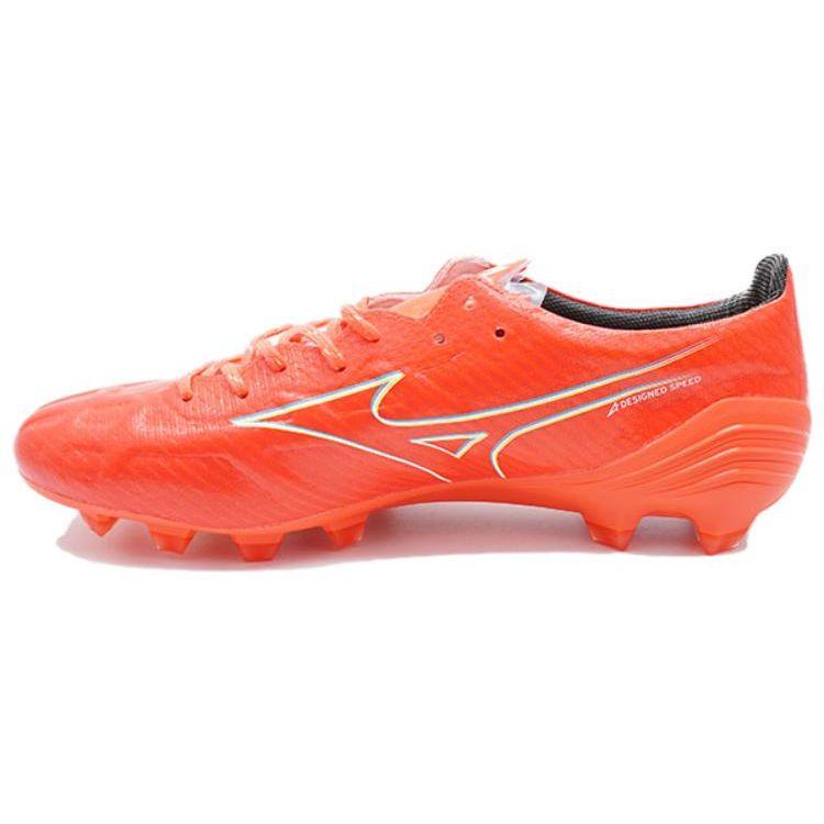 Mizuno Alpha Artificial Turf Non-Slip Durable Soccer Shoes Men Soccer Shoes Red P1GA236264