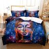 Buddha Duvet Cover Set Queen Size Single Double Bed 220x240cm Twin King Full Bedding Sets Quilt Case Linens 3D HD Pillowcase