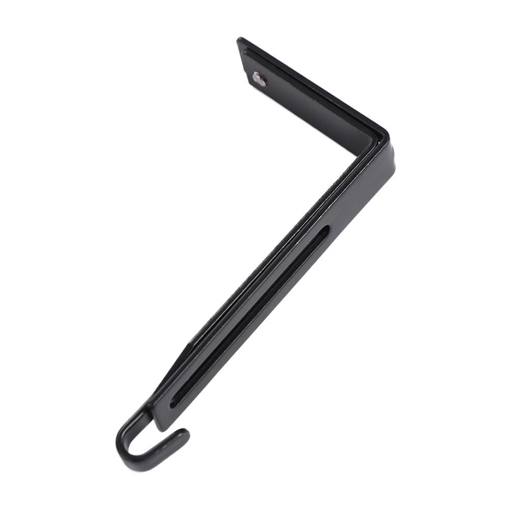 4Pcs Black Partition Hanger Iron Cubicle Wall Hooks Multifunctional Door Storage Hooks Umbrellas