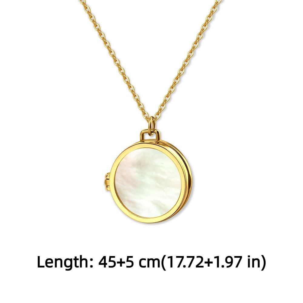 DIY Photo Hold Necklace Stainless Steel Couple Choker Chain Fashion Memorial Jewelry Couple