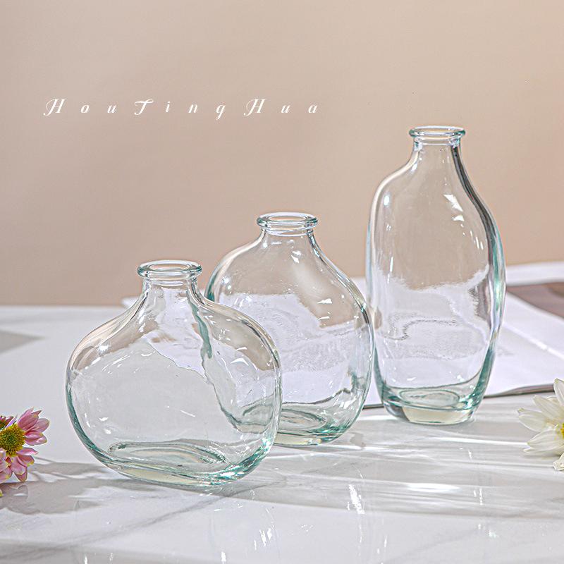 Коричневый ретро стеклянная ваза для растений, цветы, бутылка, цветочная композиция, гидропонный террариум, настольная ваза, креативный домашний декор, цветочный горшок