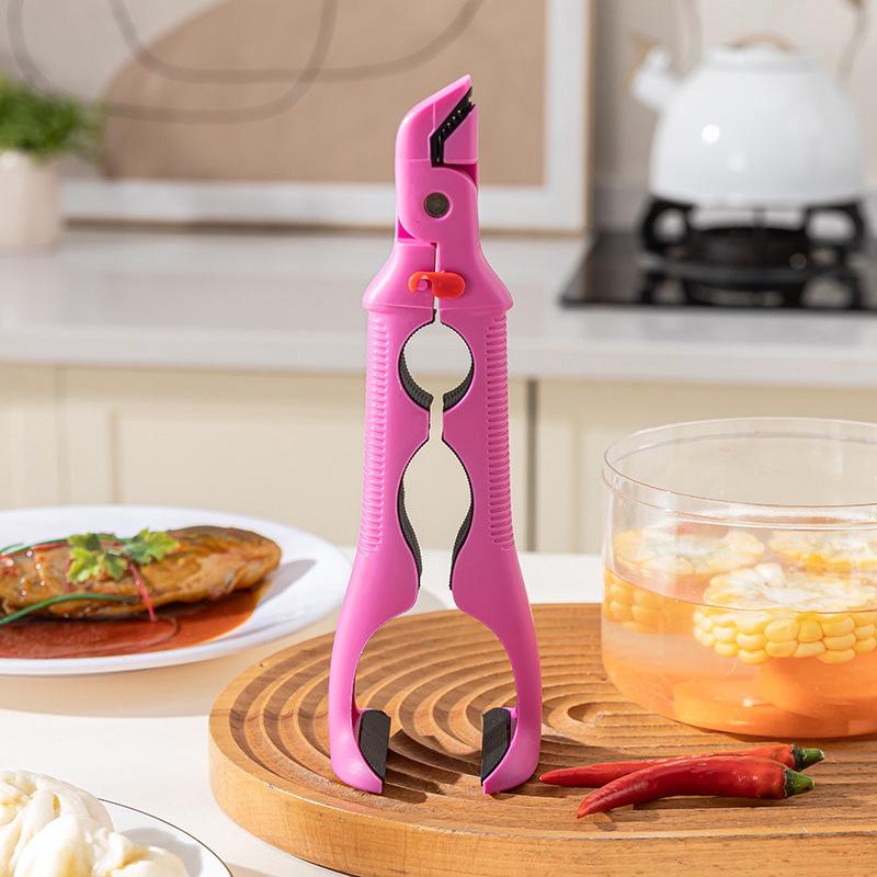 3-в-1 Зажим против ожогов Подставка для подноса Держатель для миски Многофункциональный держатель для подноса Противоскользящий для дома и кухни Силиконовый зажим против ожогов