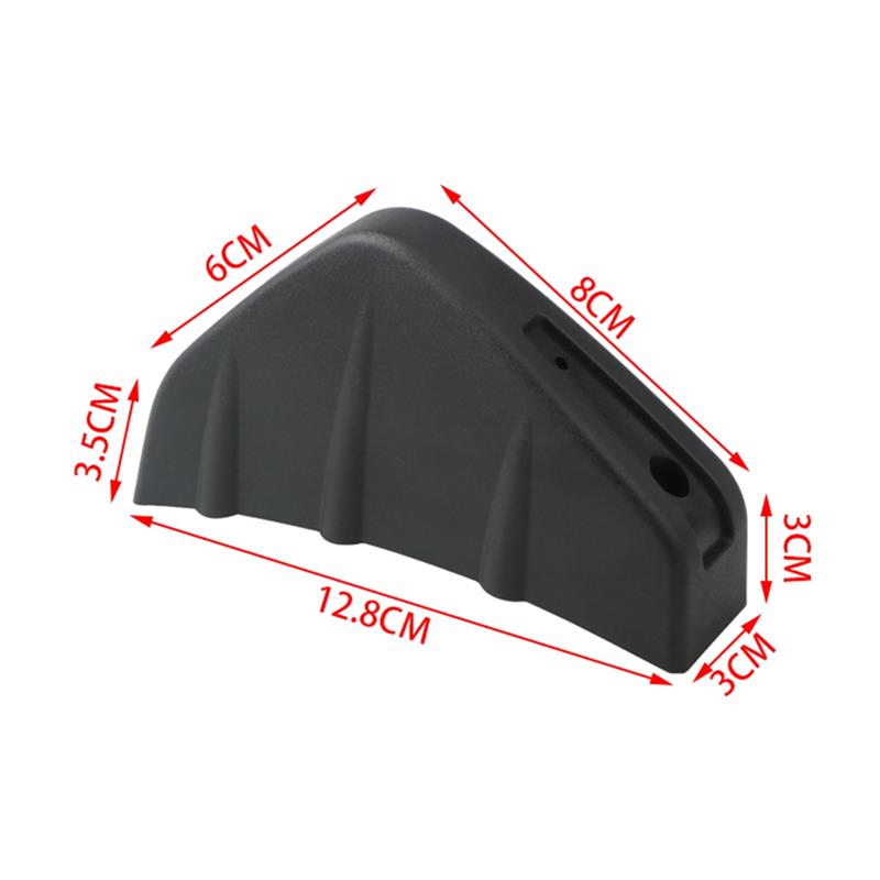 Universal 4Pcs Car Rear Bumper Diffuser Carbon Fiber Shark Fin Spoiler Protector Cover Wing Lip Splitter Car Styling