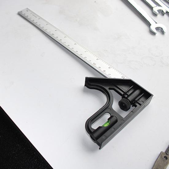 Высокоточная металлическая регулируемая комбинированная измерительная линейка с квадратным углом