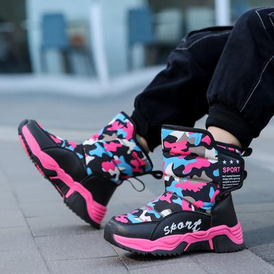 Детские большие хлопковые ботинки, повседневные хлопковые ботинки