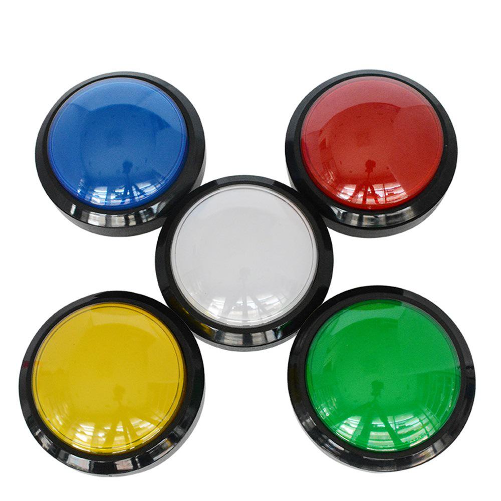 100mm Convex Illuminated Push Button with Microswitch for Arcade Machines