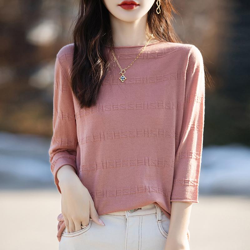 Всесезонный женский свитер из 50% шерсти и 50% шелка | Легкий теплый свитер из смеси | Роскошный трикотаж из кашемира и шелка