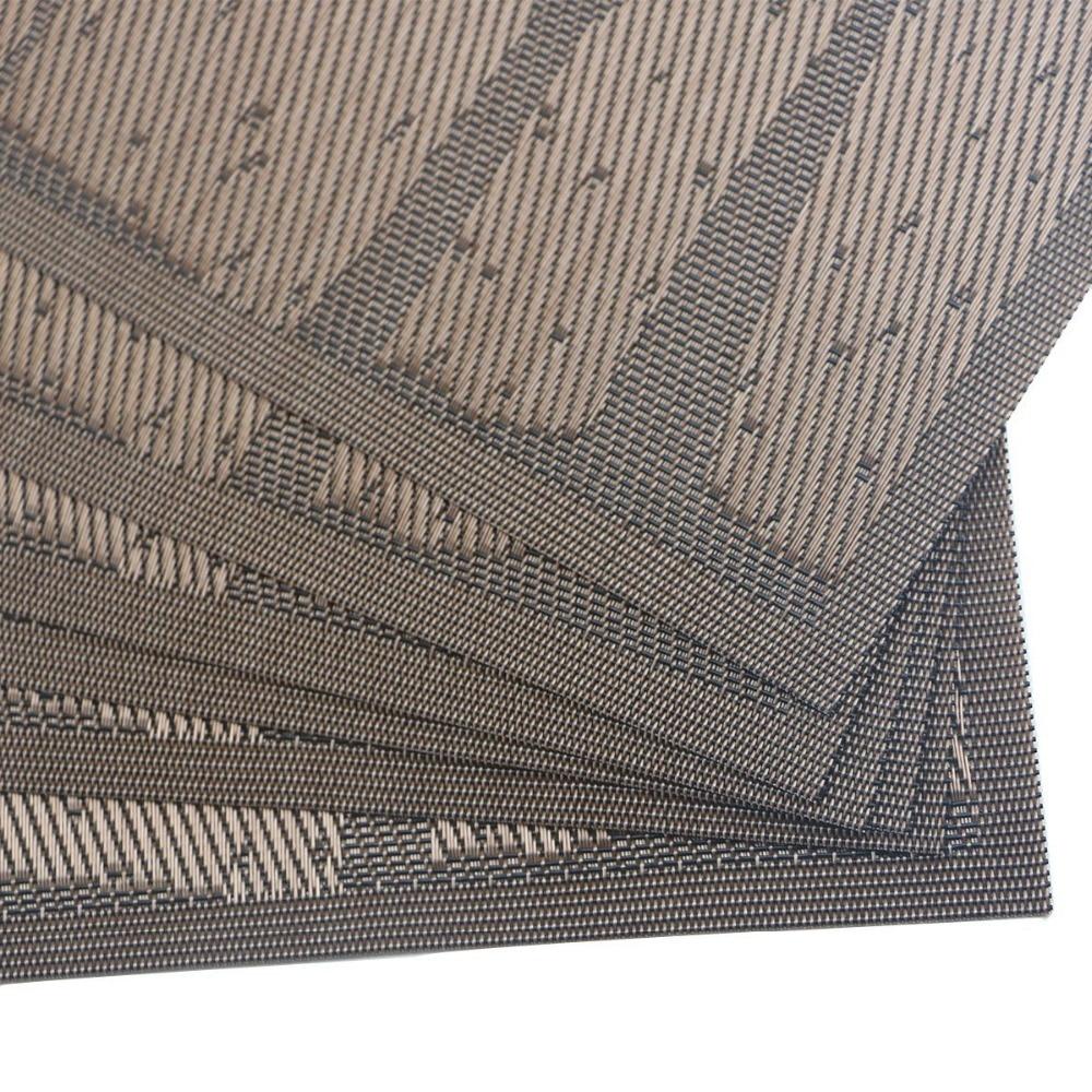 Washable Woven Placemats Tree Theme Non-slip Table Mats For Kitchen Dining Set of 6 Blue Tree/coffee Tree/silver Tree