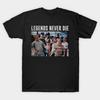Мужская черная футболка с принтом Legends Never Die - The Sandlot Печать на трансферной бумаге без вырезания Хлопковая футболка