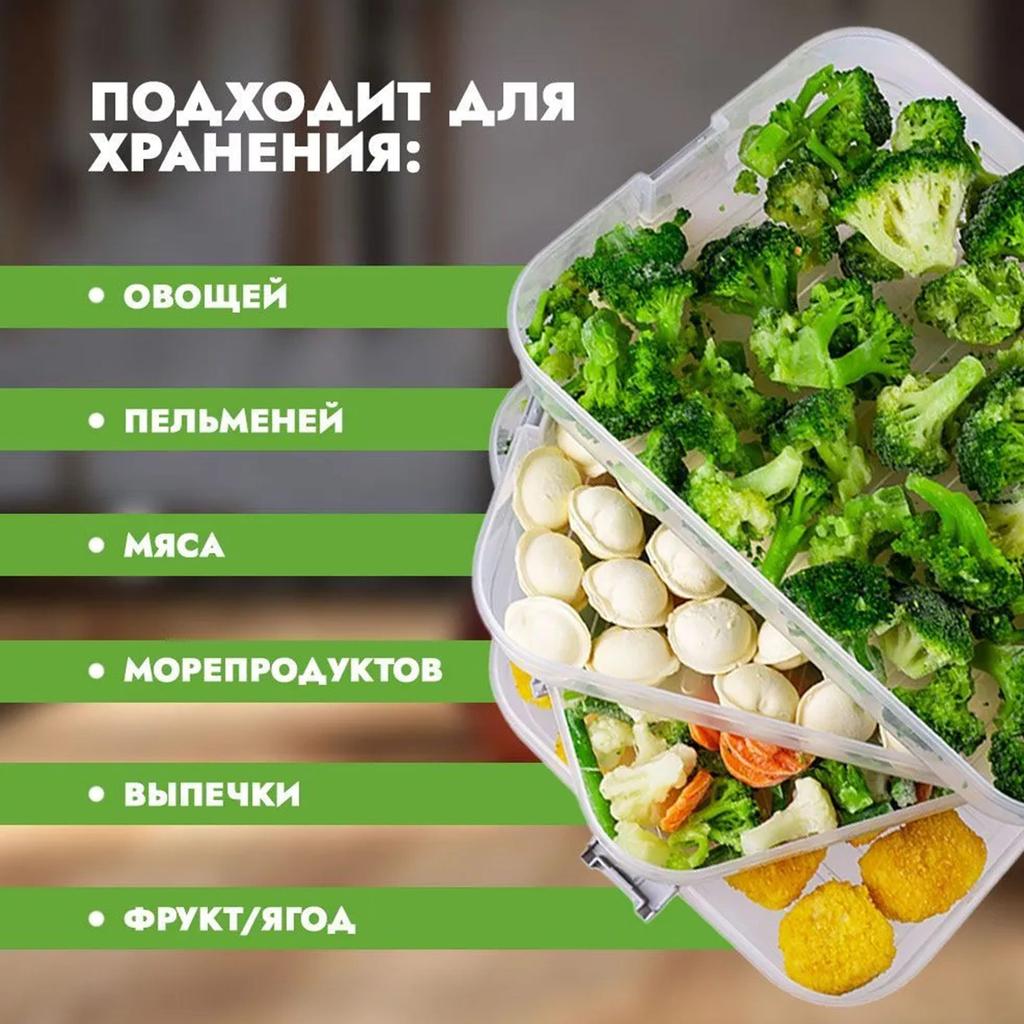 Бытовая коробка для пельменей, многослойная коробка для быстрого хранения пельменей большого размера с крышкой, кухонная коробка, коробка для хранения свежих пельменей
