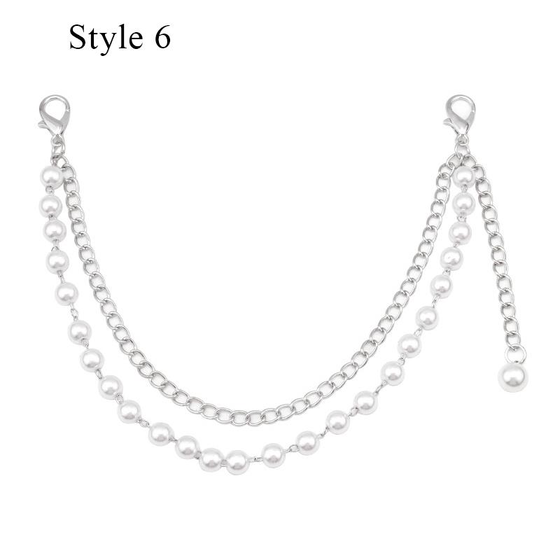 Bohemian Style Multi-layer Bag Chain For Handbag DIY Jewelry Accessory Gift Women Pants Chain With Imitate Starfish Conch Pearl