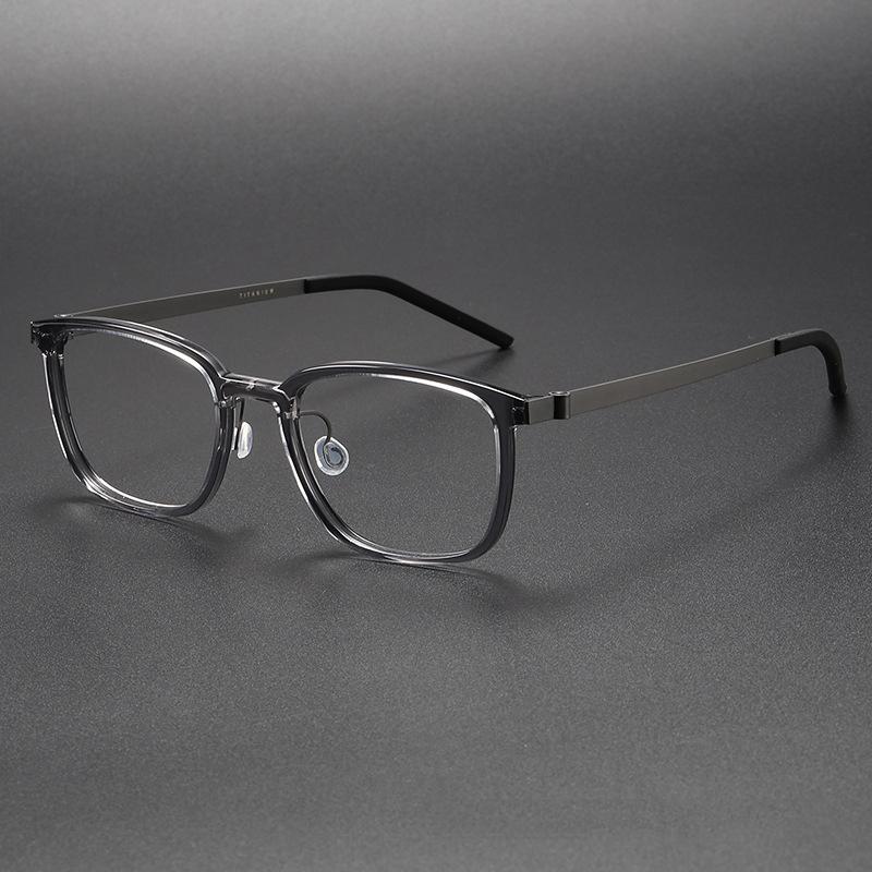 Top Quality Acetate Titanium Optical Glasses Frames Men Women Luxury Brand Square Prescription Eyeglass Frame Computer Eyewear