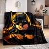 1 шт. Бэтмен, Плед с накидкой из фланели, Мягкий, Теплый и Уютный для Дивана, Кровати, Офиса и Путешествий, Универсальный, Для Любого Сезона, Подарок, Рождественский подарок