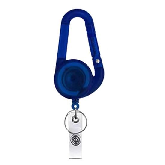 Badge Holder with Carabiner Clip Lightweight Portable Widely Used Heavy-Duty Retractable Badge Clip Key Holder
