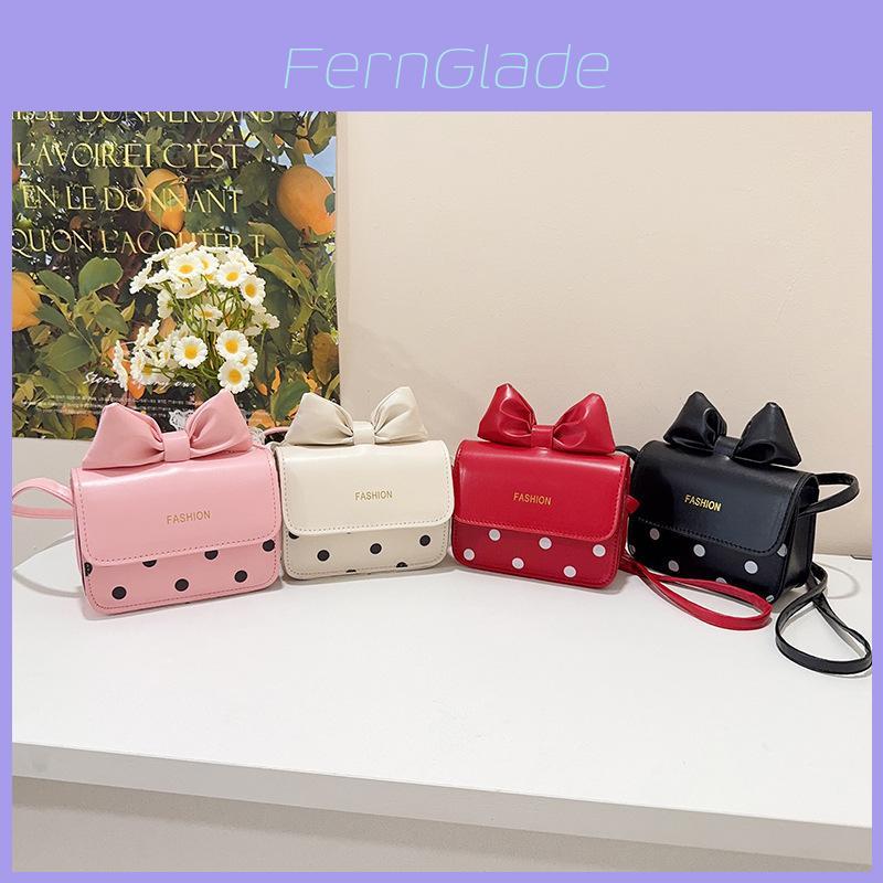 Classic Butterfly Bow Girl Mini Shoulder Bag With Pu Material For Daily Use