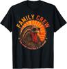 Family Thanksgiving Crew 2026 Funny Turkey Matching Group T-Shirt
