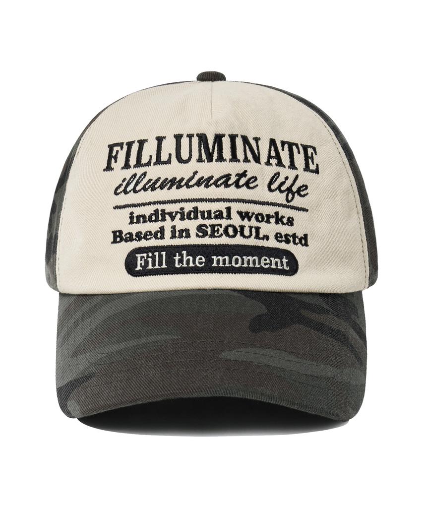 Двухцветная бейсболка FILLUMINATE с вышивкой букв - Темно-зеленая