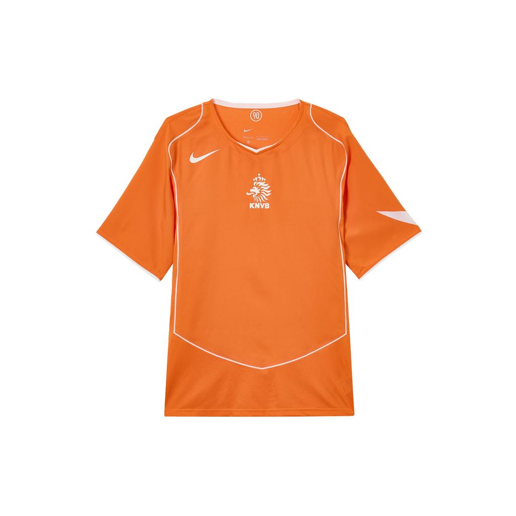 Nike Dri-Fit Устойчивые материалы Нидерланды 2004 Переиздание Удобная Мягкая Дышащая Быстросохнущая Спортивная Футбольная Футболка Мужские топы HV4427-819