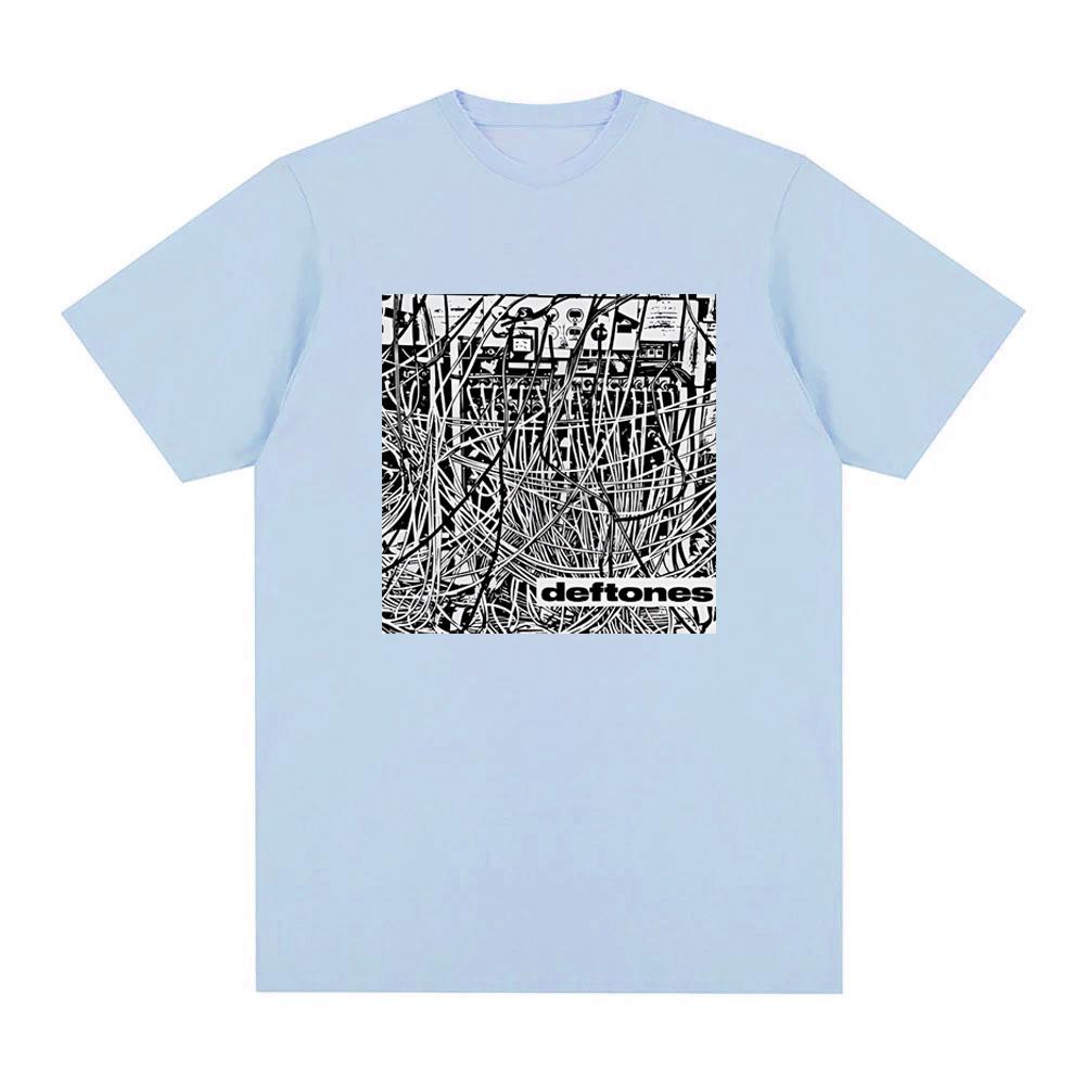 Deftones Wires Tshirt Summer Deftoness Same Style Teeshirt Harajuku High Quality Cotton Graphic Printing Camisetas Tees