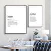 Домашняя семья, улыбка, определение любви, цитаты, скандинавские постеры и принты, настенная живопись на холсте, настенные картины для декора гостиной