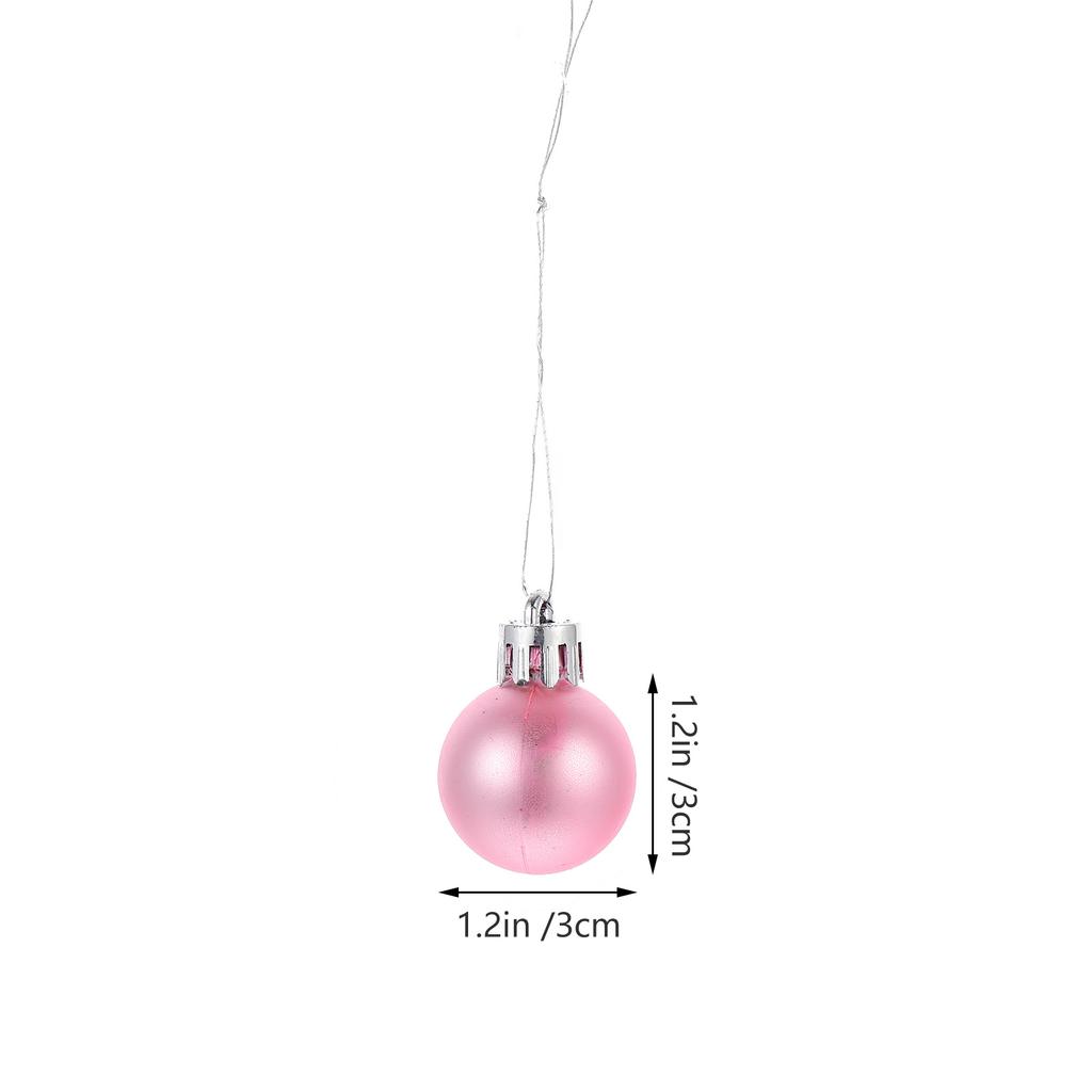 24Pcs Holiday Golden Ball Ornaments Christmas Tree Decorations 3Cm Festive Pendant for Party Wedding Ceremony Ball Ornament