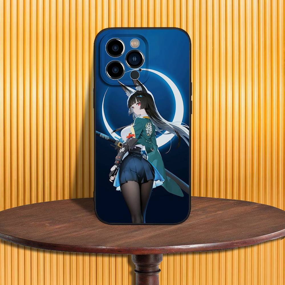 Чехол для телефона Miyabi Hoshimi ZZZ Для iPhone 17,16,15,14,13,12,11,Pro,Max,Plus,X,XS,SE4,E,Mini,Мягкий черный чехол