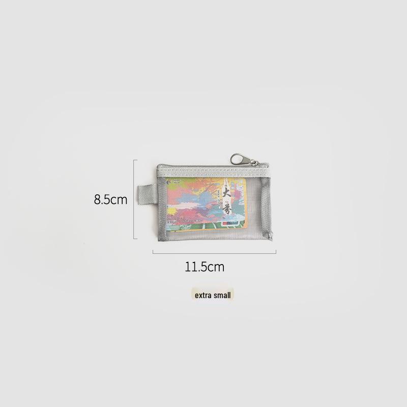 Прозрачная сетчатая косметичка: Вместительная портативная дорожная косметичка для помады и туалетных принадлежностей