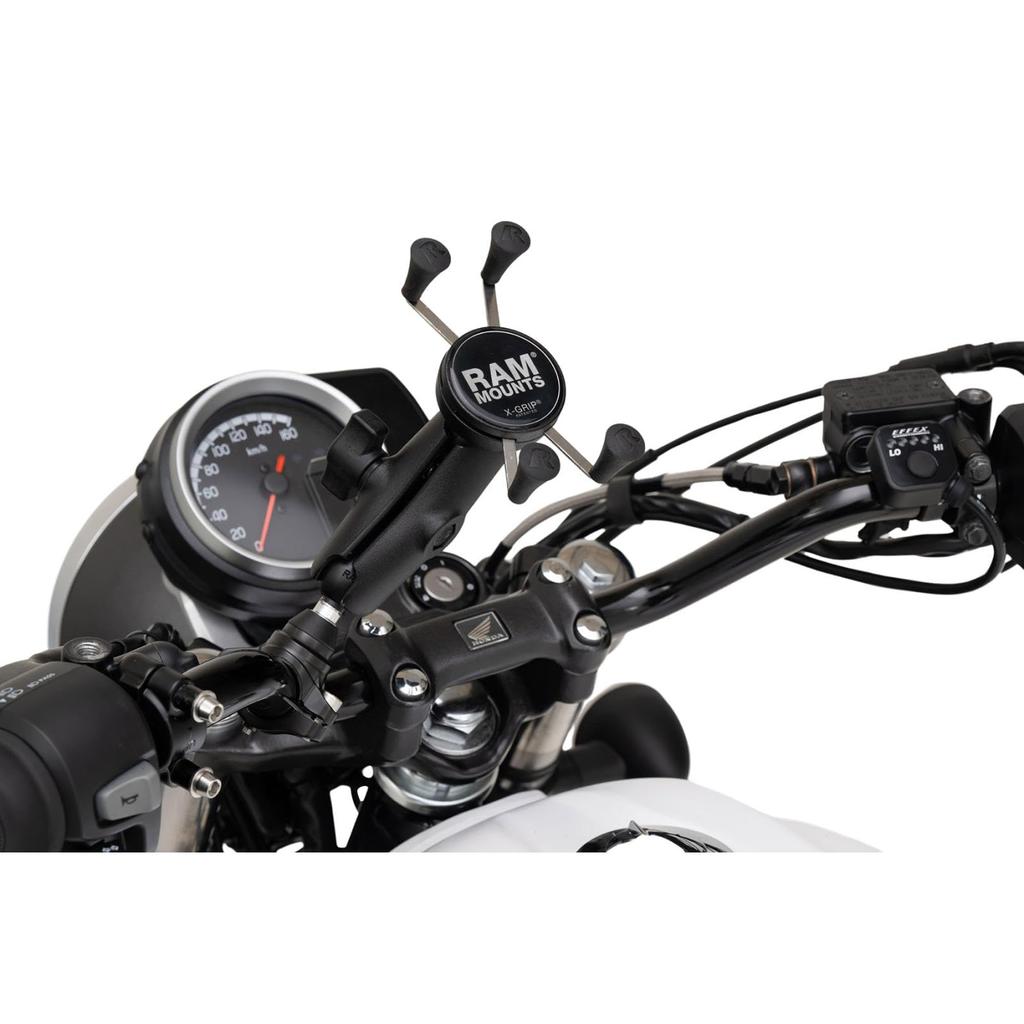 PLOT Clamp Ram Mount Standard Anti-Vibration Set, X-Grip (S), Arm, 1-Inch Ball, RAM-PL8