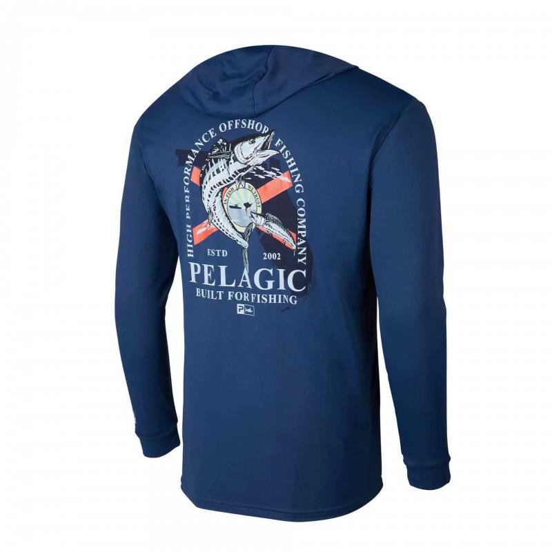 Mens Quick-Dry UV Protection Hooded Fishing Jersey Lightweight Breathable Long Sleeve Outdoor Sportswear Summer