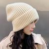 Women's Winter Knitted Wool Hat: Fashionable & Versatile Korean Style, Loose Pile, Thick & Warm.
