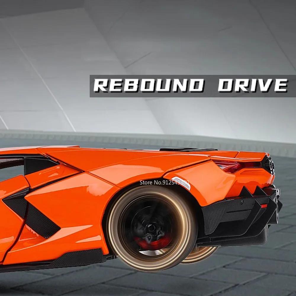 1:24 Scale Revuelto Senna Spray Sports Car Model Toy Sound Light Doors Opened Alloy Diecast Miniature Vehicles Gifts for Boys