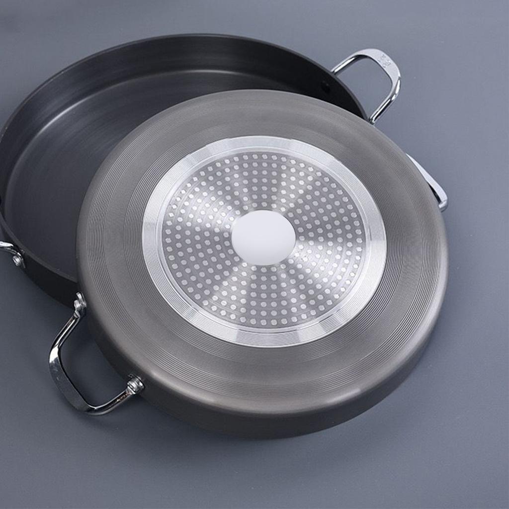 Корейская сковорода-гриль с антипригарным покрытием, круглая сковорода-гриль для жарки в помещении и на открытом воздухе 40 см /