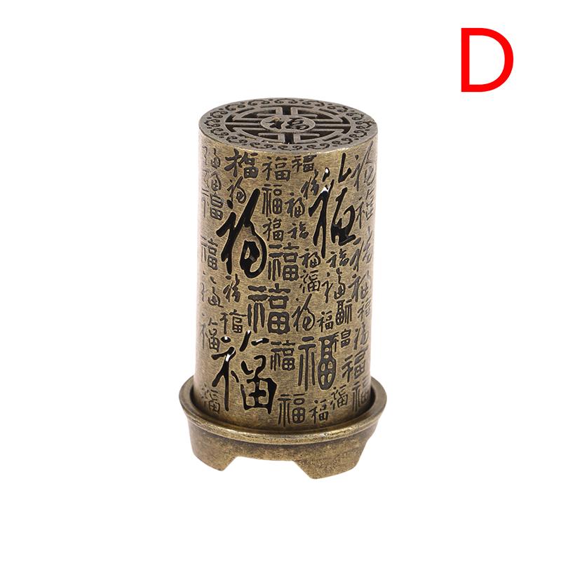Square/Cylindrical Vertical Incense Burner Zinc Alloy Incense Holder Indoor Aromatherapy Home Ornament Chinese Inense Burners
