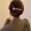 PVC Spring Clip Arc Large Hairpin Creative Leopard Print Hair Clip  Female