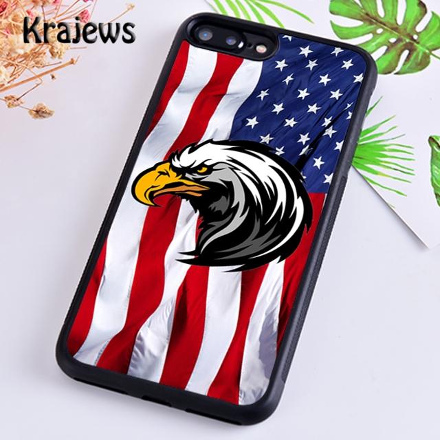 Krajews Чехол для телефона с американским флагом Для iPhone 17 Air 16 15 14 plus 11 12 13 pro max coque Оболочка Fundas