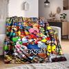 1pc Mario Gamer Gaming Flannel Blanket, Soft Skin Friendly with Digital Printing, Various Sizes Available for Family, Friends, Birthday