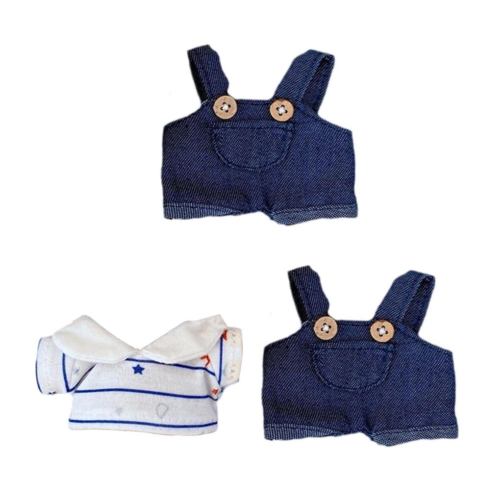 Dolls Suspender Pants Doll Clothes DIY Handmade Clothing Costume for 15cm Dolls Girls Dolls Thanksgiving Gifts Birthday Gifts