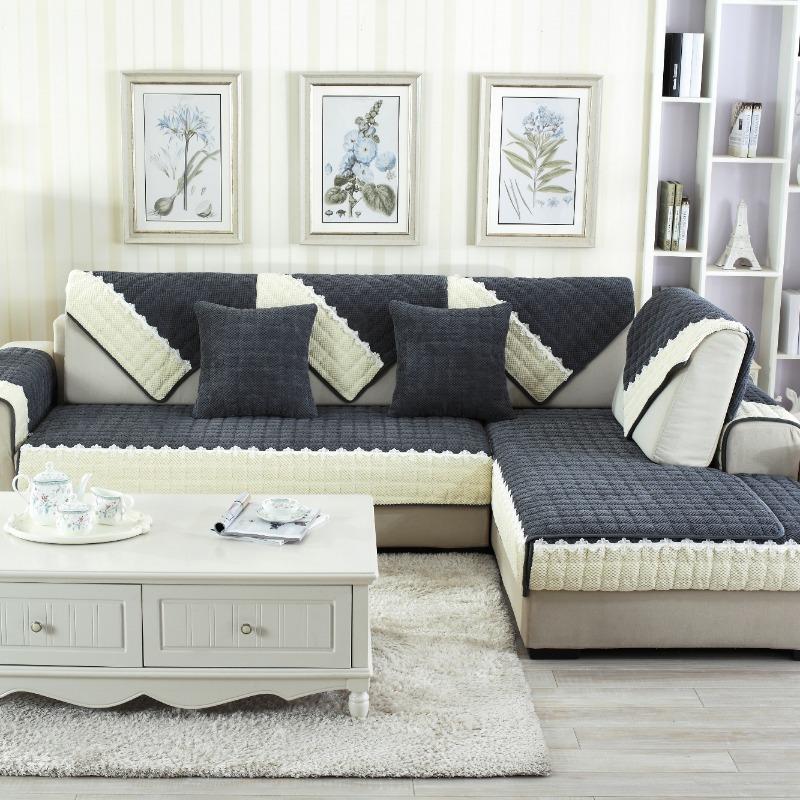 Вельветовый чехол для дивана, клетчатое противоскользящее диванное полотенце для секционного дивана, утолщенные качественные диванные полотенца, многофункциональные чехлы, подушки