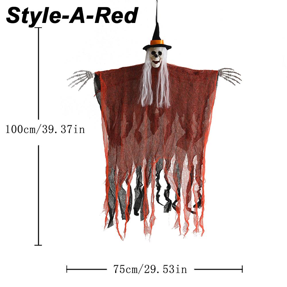 Хэллоуин украшения реквизит скелет в капюшоне висит привидение дом с привидениями секретная комната вечеринка трюк дверь висит привидение